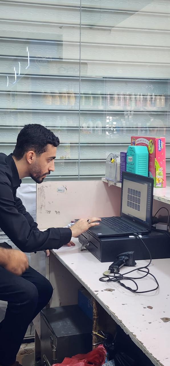 Cashier course — barcode scanner practice