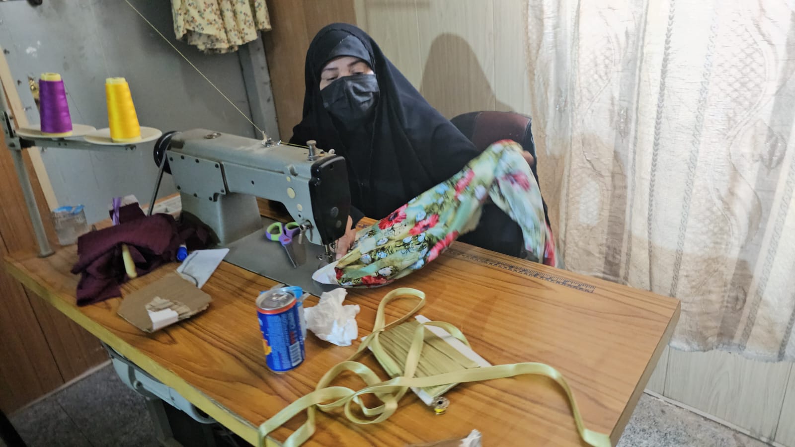 Sewing course in Al-Rifai — sewing machine practice